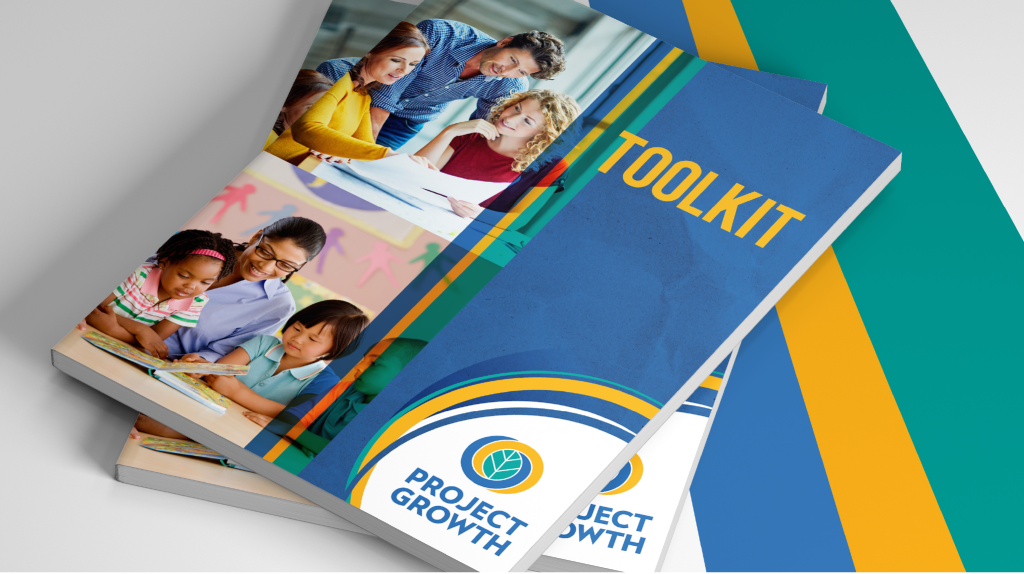 book with the word toolkit on it and the project growth logo in the bottom right corner