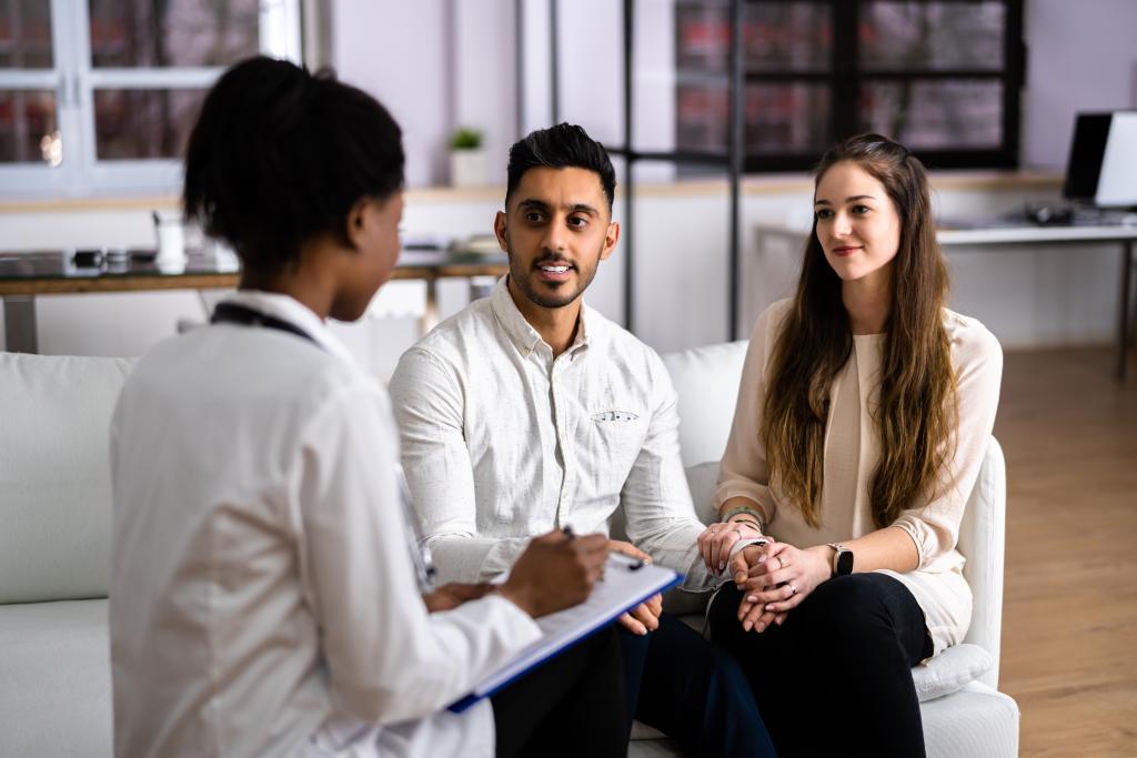 A couple recveiving counseling