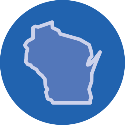 Blue Wisconsin icon