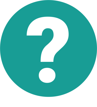 Green graphic of question mark icon