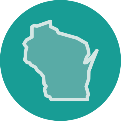 Green Wisconsin State icon