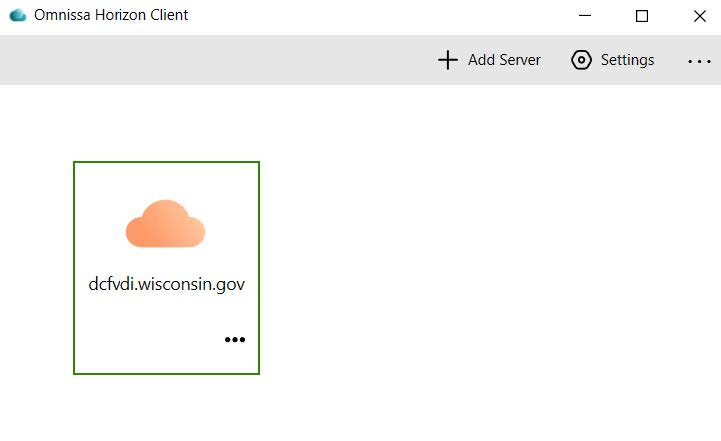Omnissa Horizon Client Server Page