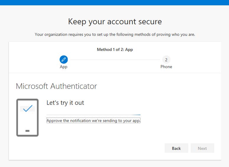 "Let's try it out: Approve the notification we're sending to your app"