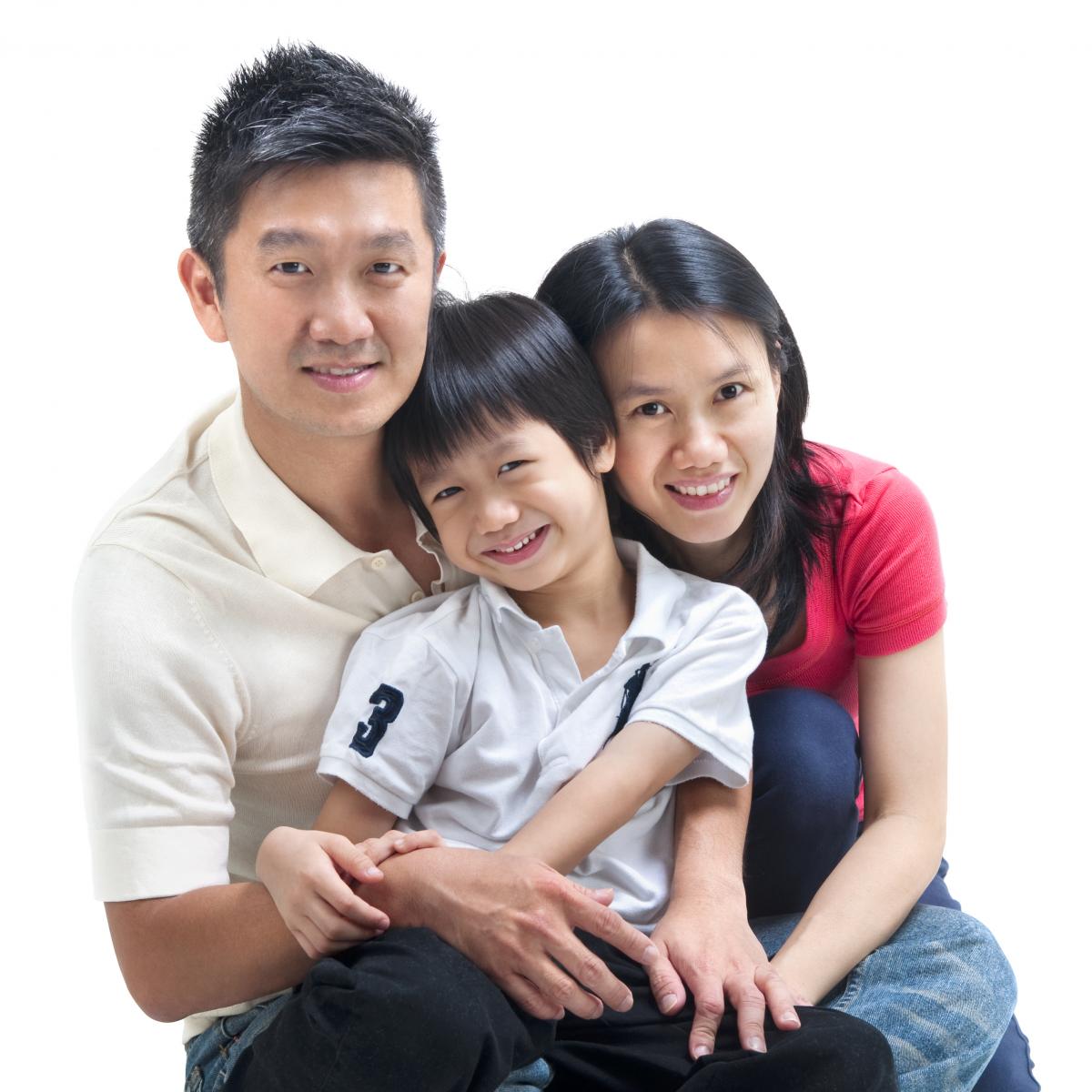 Asian family image