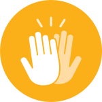 Icon of high five