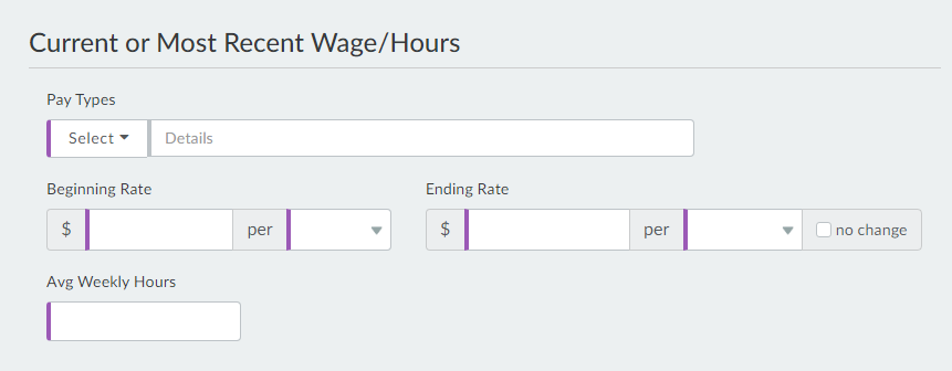 Past Wages