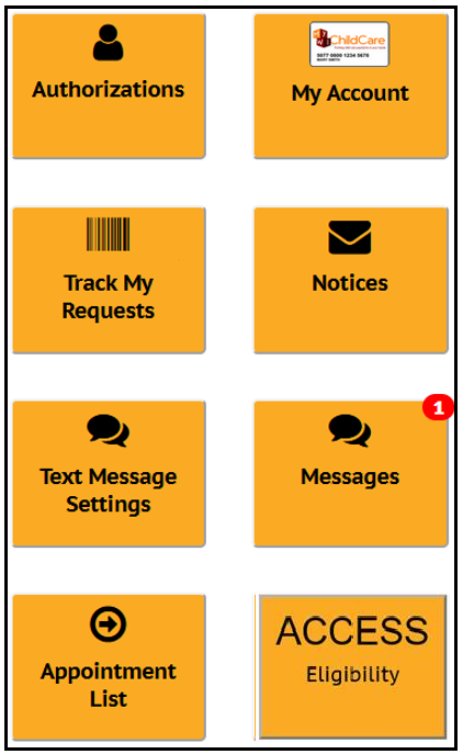 Parent Portal Message Button Screenshot