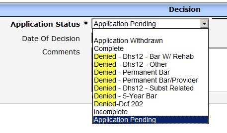 WISCCRS Decision Denied Screen